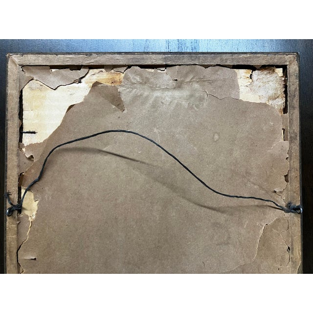 Pair of Rare Antique Religious Framed Prints of the Sacred Heart of Jesus and the Immaculate Heart of Mary For Sale - Image 17 of 18