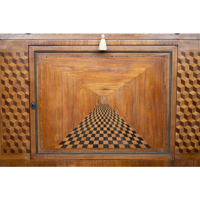 Brown 19th Century French Chest With Parquetry Inlay For Sale - Image 8 of 17
