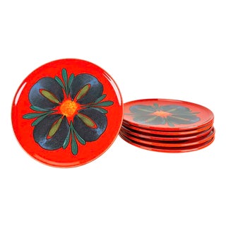 Ceramic Plates from Waechtersbach, Germany, Set of 6 For Sale