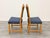 6 Blue Danish Modern Oak Dining Chairs Set Circa 1960's. For Sale - Image 12 of 12