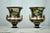 20th Century Hand-Painted Deep Blue and Gilt Sieve Vases, Set of 2 For Sale - Image 3 of 6