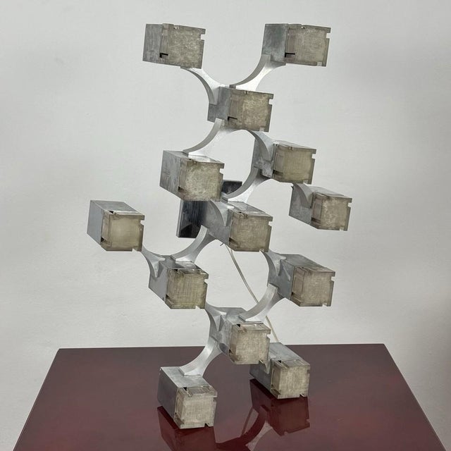Cubic 13-Light Suspension Lamp from Sciolari, 1970s For Sale - Image 15 of 18
