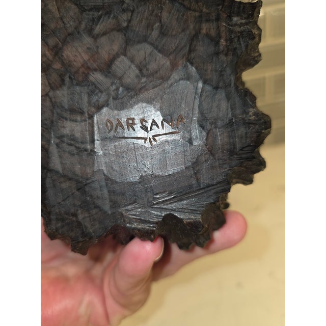 Mid 20th Century Realism Balinese Macassar Ebony Fisherman Masterpiece Sculpture by Darsana (Mas, Bali) For Sale - Image 11 of 12