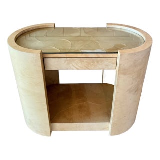 1960s Aldo Tura Goat Skin Bar Cart, Attributed For Sale