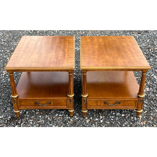 Henredon Vintage Henredon French Regency Side Tables - A Pair For Sale - Image 4 of 12