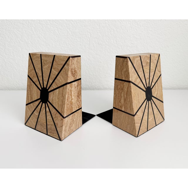 Art Deco Revival Stone Bookends For Sale - Image 12 of 12