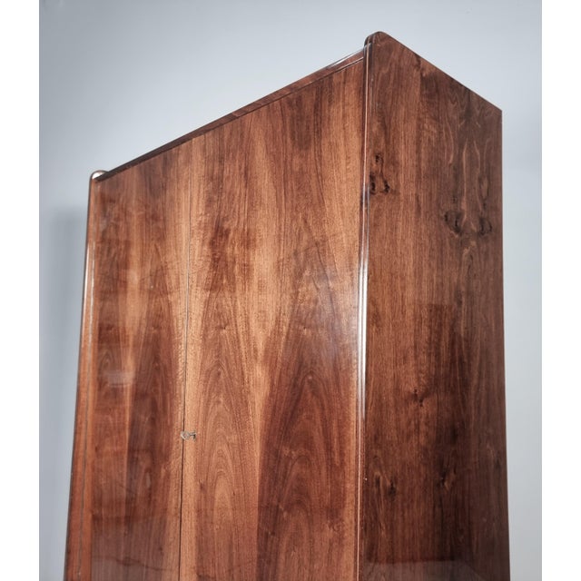 Vintage Wardrobe in Walnut from Tatra Nabytok, 1970s For Sale - Image 6 of 11
