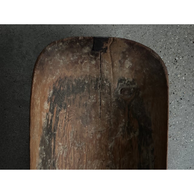Late 20th Century Carved Wood Trough For Sale - Image 10 of 11