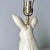 Late 20th Century Ceramic Bunny Rabbit Table Lamp For Sale - Image 9 of 10