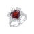 Kai "On My Heart" Garnet Diamond Pearl Cocktail Ring, size 8.5 For Sale - Image 10 of 12