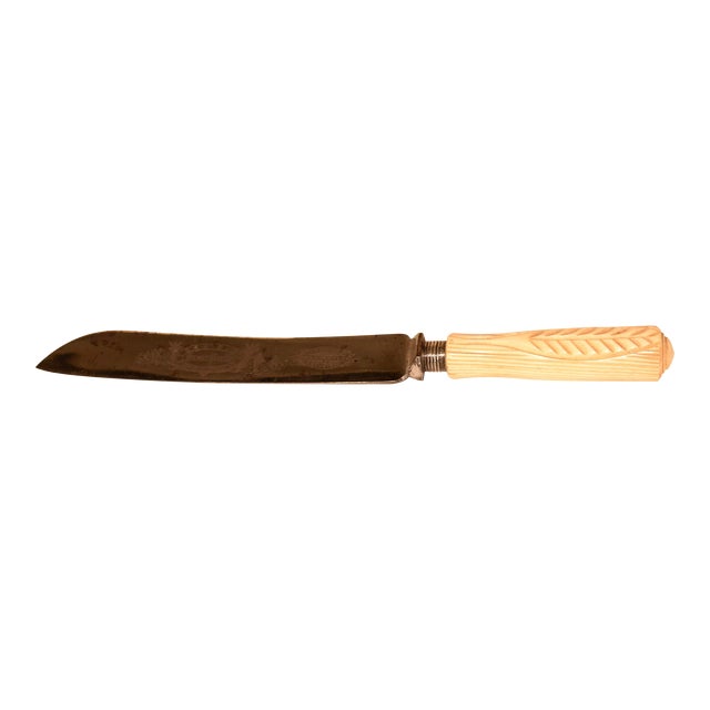 Hallmarked 1901 Sheffield Bread Knife For Sale