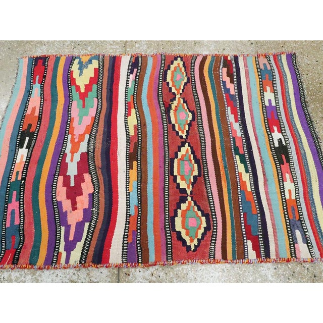 Galerie Shabab Collection Mid-20th Century Persian Flatweave Kilim Rug For Sale In New York - Image 6 of 9
