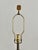 Vintage Taupe Crackled Finish Buffet Lamp With Shade For Sale In San Diego - Image 6 of 7