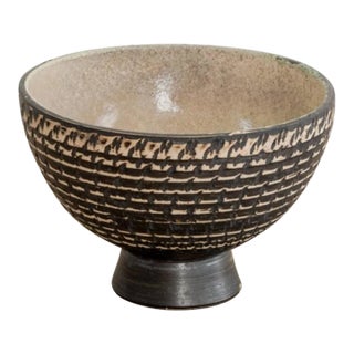 Mid 20th Century Juliette Derel Brutalist Ceramic Bowl For Sale