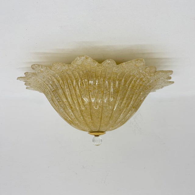 Mid-Century Italian Murano Glass Ceiling Lamp, 1970s For Sale - Image 13 of 18