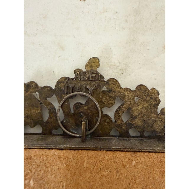 Vintage mid century courting, romantic framed print. Marked made in Italy. Has attached hanger for easy placement....
