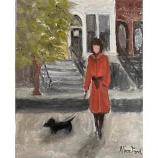 Autumn In New York, Original Expressionist Painting by Alice Ford For Sale