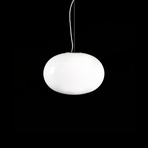 Suspension lamp 'alba' designed by mariana pellegrino soto in 2017. Suspension lamp giving diffused light in polished...