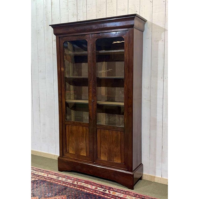 Louis Philippe Mahogany Bookcase, 1800s For Sale - Image 5 of 18
