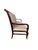 Late 20th Century Vintage Regency Style Mahogany Settee With Striped Upholstery For Sale - Image 5 of 11