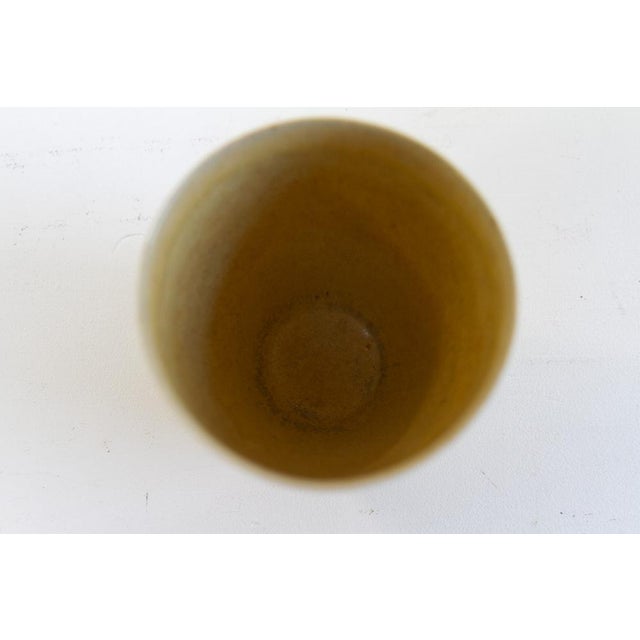 Mid-Century Danish Yellow Stoneware Vase by Saxbo, 1960s For Sale - Image 6 of 18