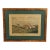 Antique Traditional Equestrian Fox Hunt "The Death" Framed Lithograph For Sale