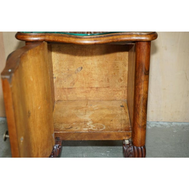 Antique Victorian Burl Walnut Nightstands, Set of 2 For Sale - Image 13 of 18