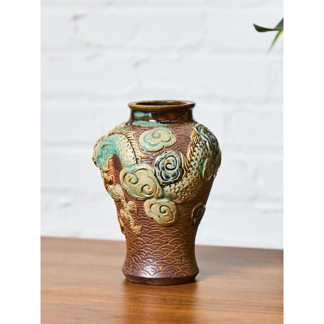 Japanese Sumida Gawa Japanese Pottery 1940's For Sale - Image 3 of 5