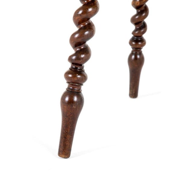 Walnut Barley Twist Occasional Table For Sale - Image 9 of 11
