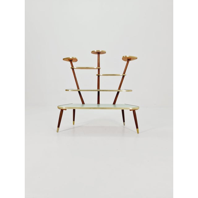 Red Vintage German Plant Stand, 1950s For Sale - Image 8 of 11