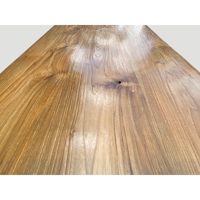 Andrianna Shamaris Midcentury Couture Teak Wood Dining Table For Sale - Image 13 of 18