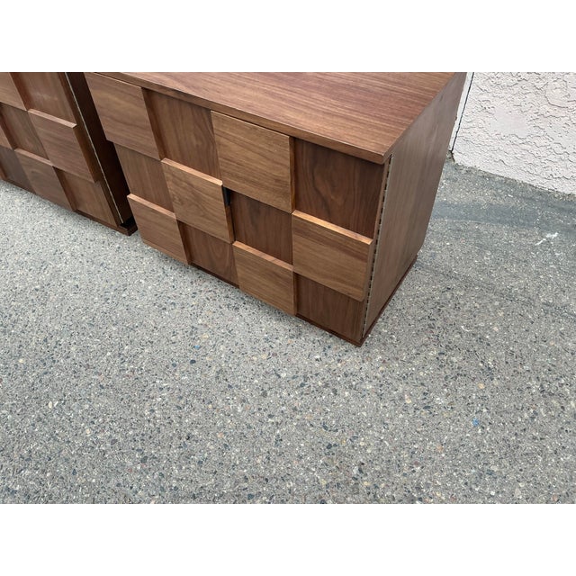 Mid Century Brutalist Style Nightstands - Pair For Sale In San Diego - Image 6 of 17