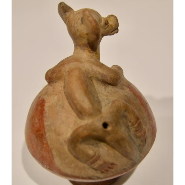 Pre Columbian Terracotta Animal Whistle For Sale - Image 4 of 10