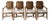 Vintage Padma’s Plantation Armchairs Woven Rattan With Sherpa Upholstery, Set of Four For Sale