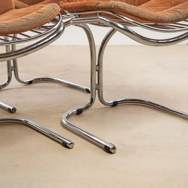 Height chairs: 83 Width: 53 Depth: 56 This piece is attributed to the mentioned designer/maker. It has no attribution mark...