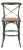 Gibson X Back Counter Stool in Distressed Hickory & Medium Brown For Sale