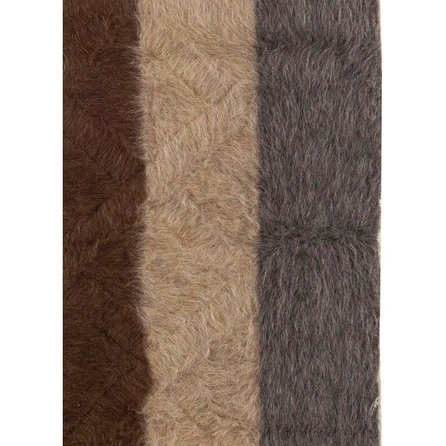 Taurus Collection modern striped goat hair rug by Doris Leslie Blau. Size: 4'0" × 6'1" (121 × 185 cm). Nowadays...