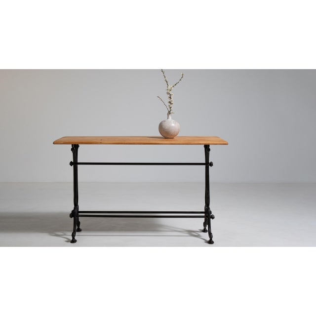 Cast Iron Bistro Table, Antique, France, Early 20th Century For Sale In Greensboro - Image 6 of 12