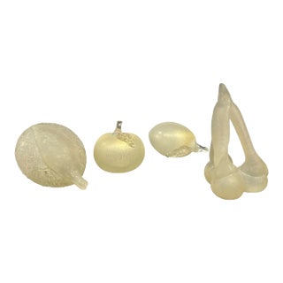 Vintage Murano Assorted Glass Fruit, Italy 1970 For Sale