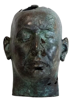 Óscar Aldonza Torres, Hyperrealistic Lost-Wax Female Head Sculpture, 2025, Bronze