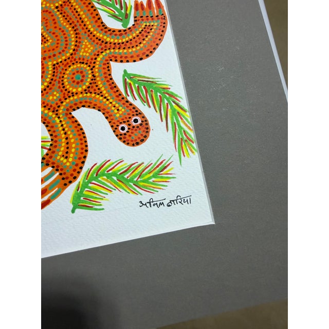 Celestial Meets the Sea Bhil Tribal Art For Sale - Image 4 of 13