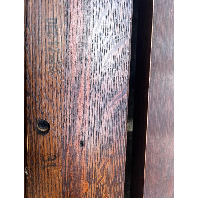 Mission Stickley Slat Back Settle Sofa (3 Person) For Sale - Image 3 of 7