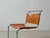 Cantilever Chair with Cognac Leather Covering For Sale - Image 6 of 18