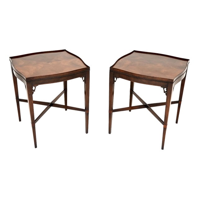 Antique Georgian Side Tables, 1920, Set of 2 For Sale