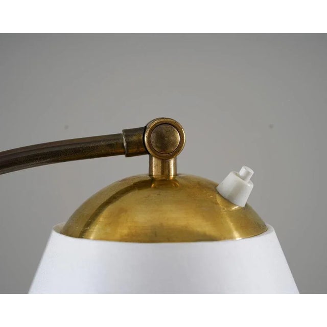 1940s Modern Floor Lamp in Brass, Swedish, 1940s For Sale - Image 5 of 9