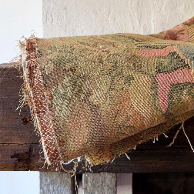 Large Antique French Rococo Style Pastoral Tapestry, 1890s For Sale - Image 12 of 14