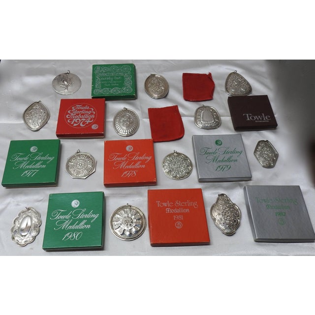 Towle Silversmiths Towle Sterling Silver 12 Days of Christmas Ornaments For Sale - Image 4 of 6
