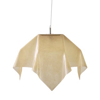 Fazzoletto Pendant Lamp by Salvatore Gregorietti for Valenti Luce, Italy 1970s For Sale