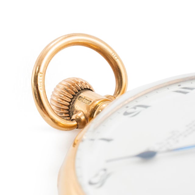 Metal Vintage Rolex 49mm 9k Gold London Camerer Cuss & Co. Mechanical Pocket Watch For Sale - Image 7 of 8