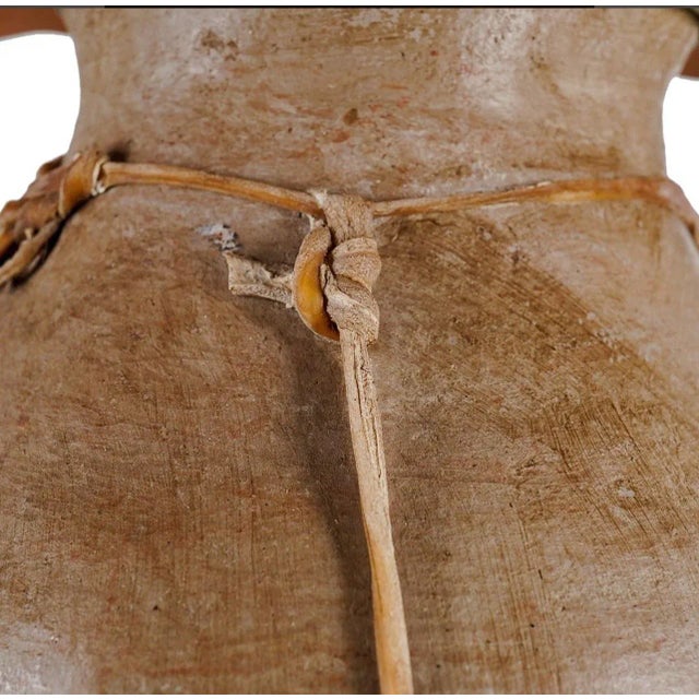 Animal Skin 1950s Native American Pottery Copper Works Table Lamp For Sale - Image 7 of 12